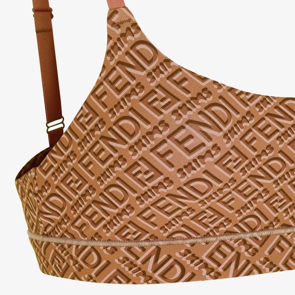 FENDI x SKIMS Bralette Bikini Top Nude California Medium NEW SOLD OUT - Picture 3 of 3